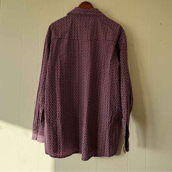 Wrangler Western Shirt MENS XL Pearl Snap Breast Cancer Awareness Pink Diamond - Picture 5 of 6